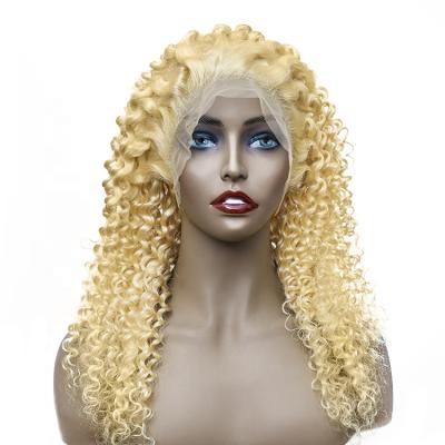 China Deep Wave Full Lace 613 Color Wig No Tangle No Shedding, Brazilian Virgin Hair Lace Headband Deep Wave Wig for sale