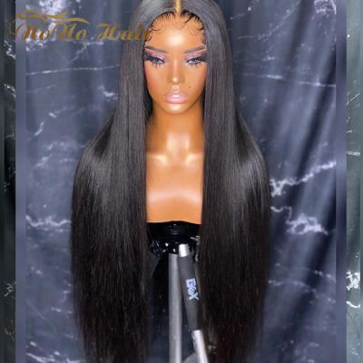 China Free Sample 12A 30 Inch T Piece Straight Hair Weave Raw Wig T Piece Frontal Closure Pre Plucked Hd Ship Hair Mix Ready Wigs for sale