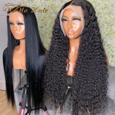 China Transparent Hd Virgin T Lace Water Wave Wig Jerry Curly Wave Wig Brazilian Straight Hair Weave Raw Human Hair Part Wigs Vendors for sale