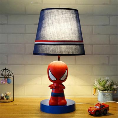 China Modern Nordic Spider Bat Superhero Table Lamp Kids Room Cartoon Bedside Children Table Lamp for sale