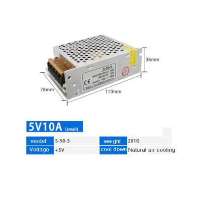 China SHUYI S-50-5 (small) 5v 10A power transformation changeover power supply for sale