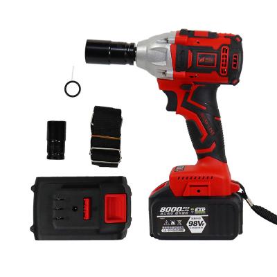 China Outdoor Stainless Steel Rechargeable Power Tools Impact Electric Wrench Brushless Wrench for sale