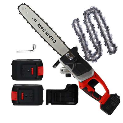 China 16 Inch Cordless Electric Chainsaw Handheld Battery Operated Pruning Chainsaw Anti-Skid for sale