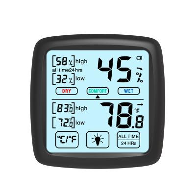 China 2020 New Design ABS Digital LCD Display Thermometer Hygrometer Thermo Hygrometer Thermostat for sale