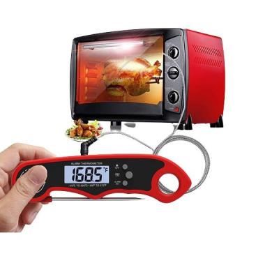 China Digital Thermometer Waterproof Oven Safe Meat Thermometer 2 in 1 Digital Meat Thermometer for Cooking with Fold Probe for sale