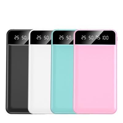 China Newest Support 2022 Fast Charging Charger For 6000mAh Slim Portable Power Bank Phone Macaron Colors With Two Interface Ports for sale