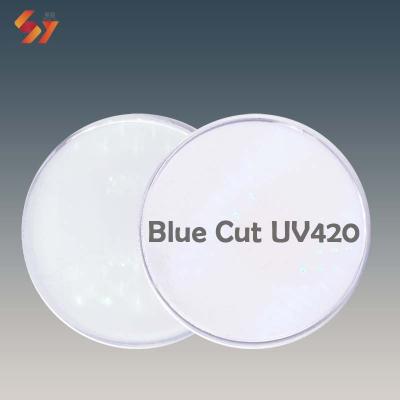 China Lens 1.56 uv420 hmc vision cup uve20 optical blue lens manufacturers spectacle lens single blue opticos optics for sale