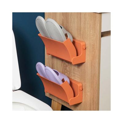 China Sustainable Creative Multifunctional Wall Mounted One--Three To Bathroom Door Storage Rack Shoe Rack for sale