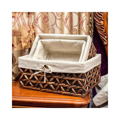 China Art Decor New Wholesale Woven Rattan Braid Storage Hot-Selling Natural Basket for sale