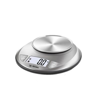 China Safe Cheap Electronic Accurate Food Scale 5kg Digital Weighing Stainless Steel Good Quality Kitchen Scale for sale