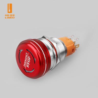 China industrial character 1NO 1NC 2NO 2NC aluminum emergency stop switch LB16/19/22M4 for sale