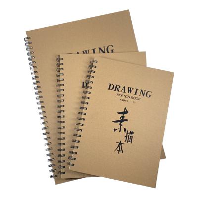 China High Quality Custom Sketch Book Blank A4 A5 A6 Spiral Hardcover Gift Drawing Protection Sketch Book for sale