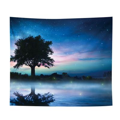 China Wholesale Minimalist Digital Printing Customized 100%Polyester Rectangle Wall Tapestry For Home Bedroom Decoration Tapestry for sale