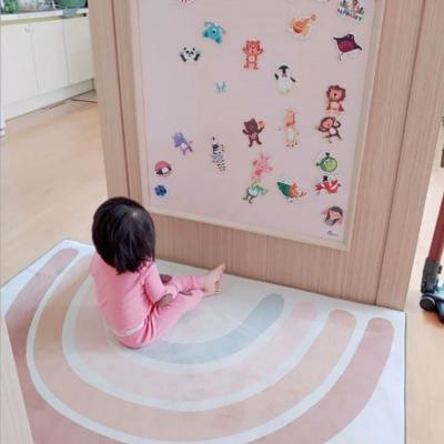 China Wholesale nc colorful rainbow design non-slip decorate for baby kids children non-slip mat blanket floor crawling mat for sale