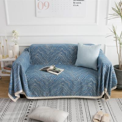 China Chenille Elastic Multi-Functional Stylish Design Comfort Soft Thick Warm Fabric Sofa Cover Towel Sofa Cover Bed Living Room Car for sale