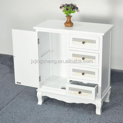 China Storage Home Furniture Solid Wood White Drawer Cabinet With Ample Space Storage Cabinet For Living Room for sale