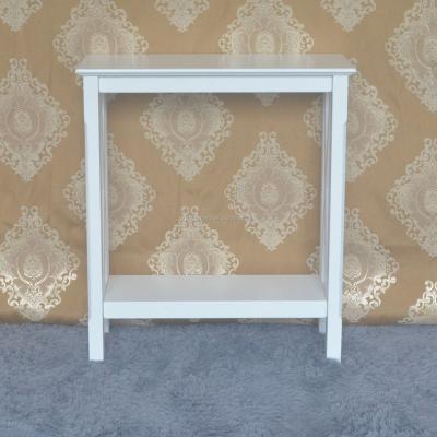 China Living Room Furniture Solid Wood Modern White Wooden Console Table for sale