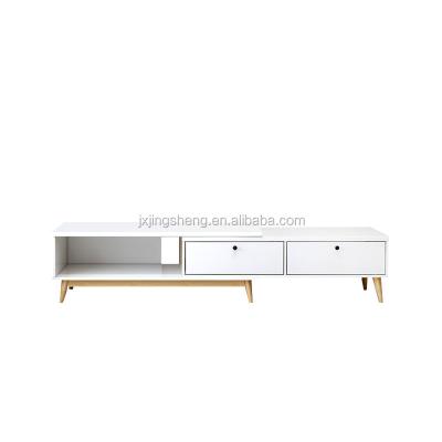 China Unqiue Scandinavian Nordic Style Rattan Furniture High Quality Philippines Wooden White TV Unit for sale