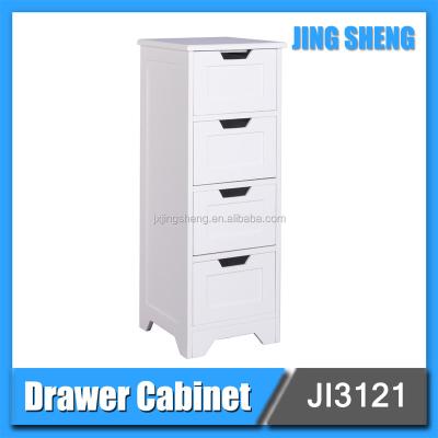 China Quality Assurance Home Furniture Simple White MDF KD Bathroom Cabinet for sale