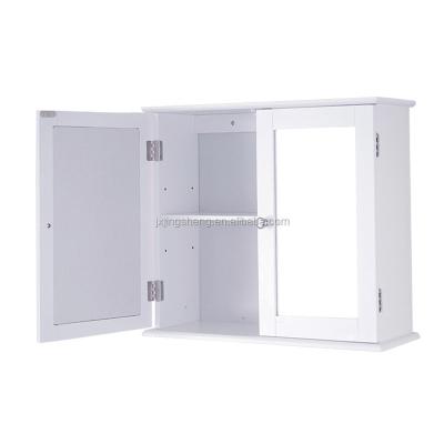 China Modern Home Furniture Space Saving Bathroom Vanity White Wooden Cabinets for sale