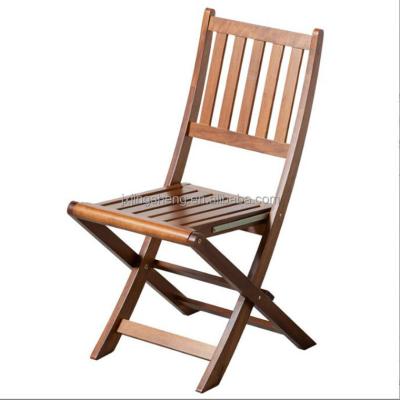 China Natural Garden Modern Solid Wood Folding Chair for sale