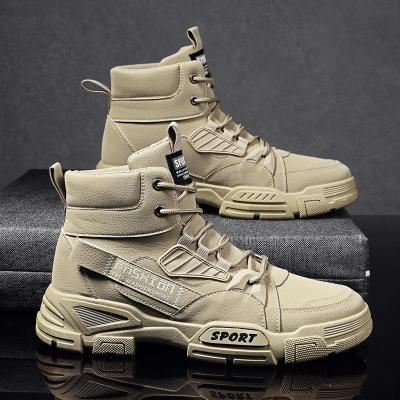 China Fashion Trend Autumn Winter Men's Running Rubber Warm Lace Up Boot Shoes Snow Boots Men Winter Boots for sale