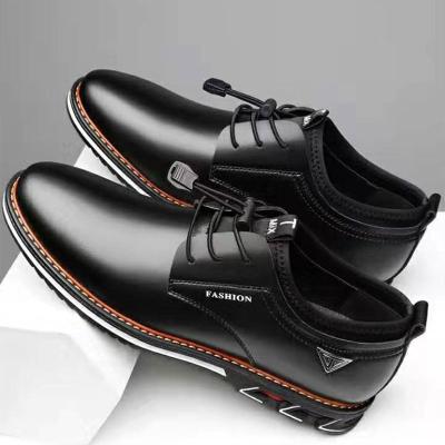 China Newest design fashion trend office fashion business high quality original fancy classic large size style black elegant shoes leather mens shoes for sale