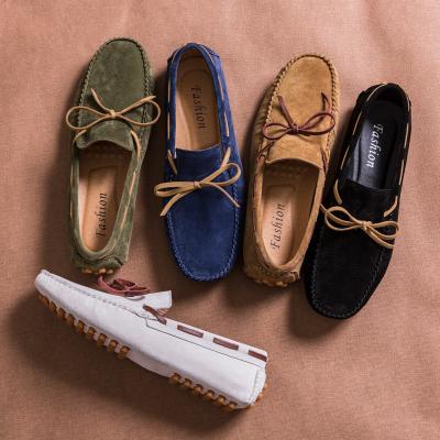 China Fashion Trend Summer New Styles Customized Logo Designer Luxury Retro Driving Shoes Women Casual Leather Large Size Boat Shoes for sale