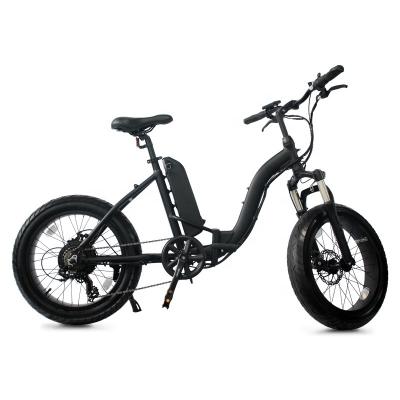 China Low Price 7speed 30km/h Aluminum Alloy Foldable Electric Bicycle 48v 500w Mini Folding City Fat Bike For Women for sale