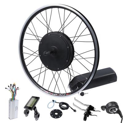 China Cost effective and high quality 36v 500w front or rear motor electric bike conversion kit with 12.8Ah lithium battery 16