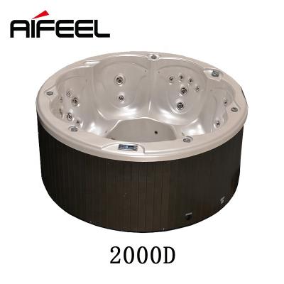 China Aifeel Eco - Friendly 6 Person Round Tub 2m Acrylic Massage Hot Tub for sale