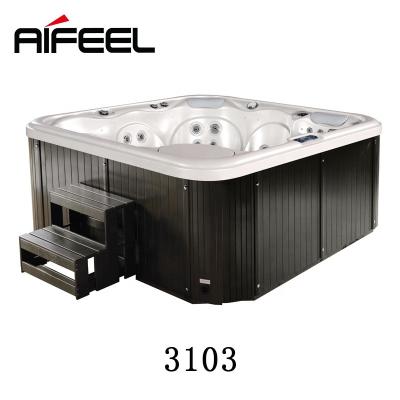 China Whirlpool Outdoor Spa New Design CE Approved 5 Person Portable Massage Outdoor Spa Tub for sale