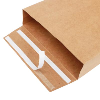 China Yellow Business Envelope Stain Kraft Paper Bag Document Paper Bag Shockproof Express Customization for sale