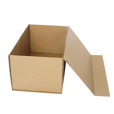 China Recycled Materials Spot White Corrugated Kraft Paper Box General White Paper Box Blank Yellow Printing Custom for sale