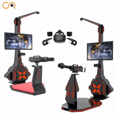 China 9D VR Gatling shooting game machine 360 degree Virtual Reality gun simulator with HTC VIVE headset zu verkaufen