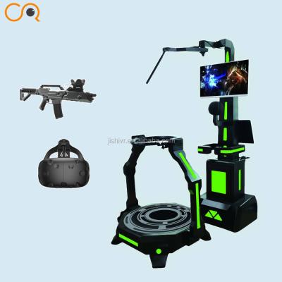 China VR walker Virtual Reality Treadmill 9d 360 Degree View VR Treadmill Simulator Shooting Game Machine zu verkaufen