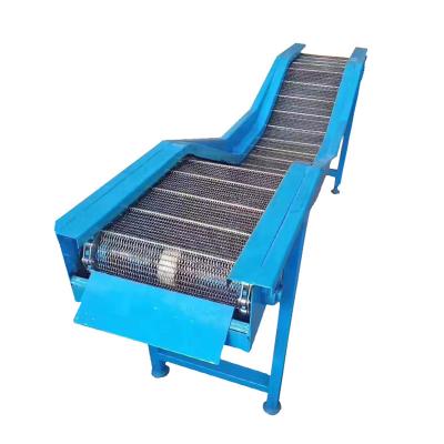 China Cold Weather Stainless Steel Slat Heat Resistant Wire Mesh Belt Conveyor For Sand and Gravel for sale