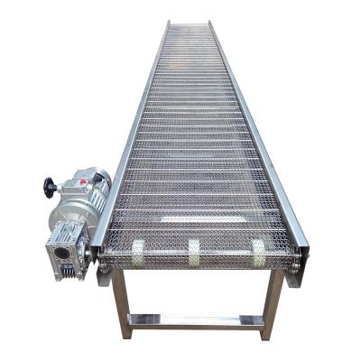 China Customized heat resistant stainless steel wire mesh chian conveyor for food processing for sale