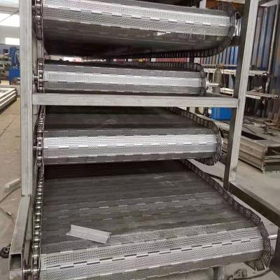 China Factory Customized Heat Resistant 304 Stainless Steel Slat Chain Conveyor For Sale for sale