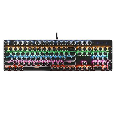 China ZL 820 104 Professional Plug and Play RGB Led Backlit Keys Wired Mechanical Gaming Keyboard Laptop Desktop Black Waterproof For Gamer Keyboard for sale