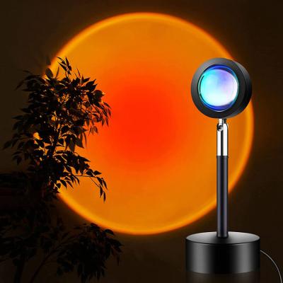 China Factory Modern Customize Bedroom Decoration Usb Sunset Light Projection Light Sunset Led Bedroom Lamp for sale