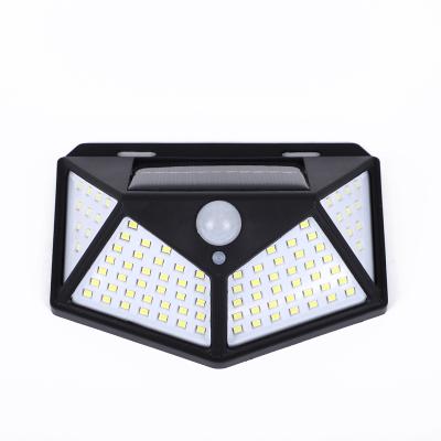 China High Efficiency Explosion Garden Lamp 100led Solar Motion Sensor Induction Bright Solar Automatic Waterproof Motion Sensor Wall Garden Lights for sale