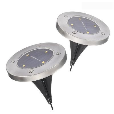 China IP65 Outdoor Rts OEM Led Waterproof Solar Disc Lamp Passes CE Rohs Solar Garden Landscape Buried Light for sale