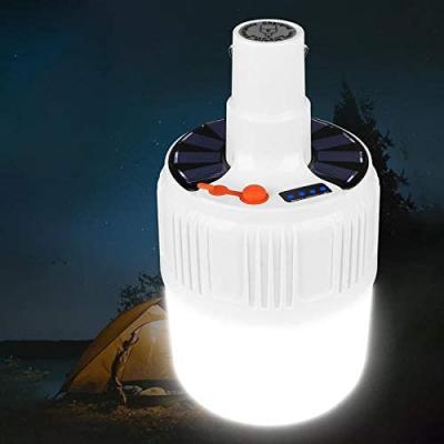 China Factory New Customized Running Logo Led Bulb Solar Camping Light Lights Hanging Lantern for sale