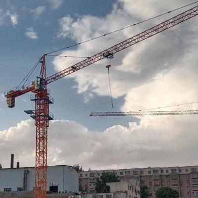 China Tower Crane Hengqi Manufacturer Topkit Tower Crane QTZ80 Boom Length 56M Tip Load 1Ton for sale