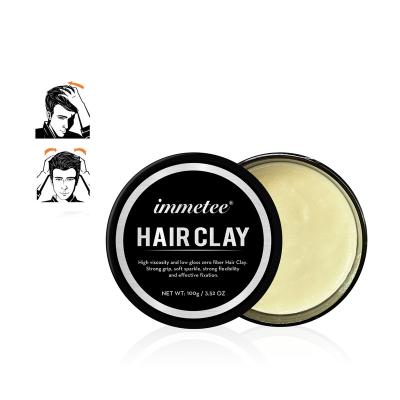 China Immetee Organic Hot Selling Hair Styling Products Long Lasting Hair Matte Clay Water Based Hair Clay For Man Styling for sale