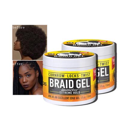 China 2022 Top Seller Organic Gel Braid Organic Gel Private Label Extra Braid Gel Braiding Plug For Hair Styling for sale