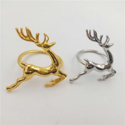 China Stocked Gold and Silver Napkin Rings Wholesale Napkin Holders for sale