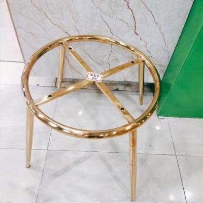 China Modern Customize Metal Base Stainless Steel Furniture Legs Sofa Leg Chair Table Leg Brass Plated for sale