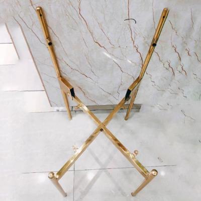 China Modern Brass Color Sofa Chair Leg Modern Stainless Steel Furniture Legs Metal Base for sale